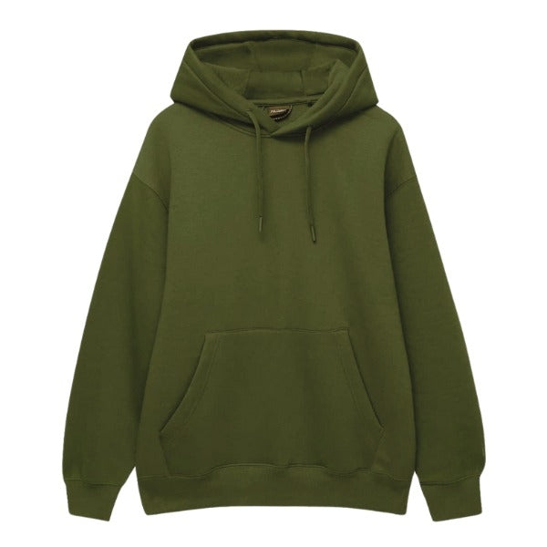 OLIVE GREEN BASIC HOODIE