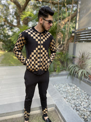 GOLDEN CHECK TRACKSUIT