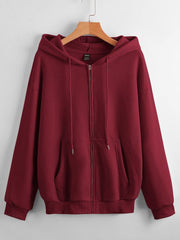 MAROON BASIC ZIPPER