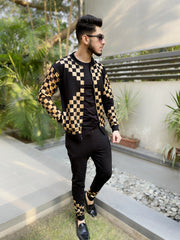 GOLDEN CHECK TRACKSUIT