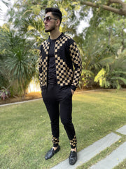 GOLDEN CHECK TRACKSUIT