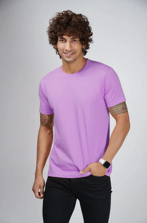 LILAC HALF SLEEVES TSHIRT