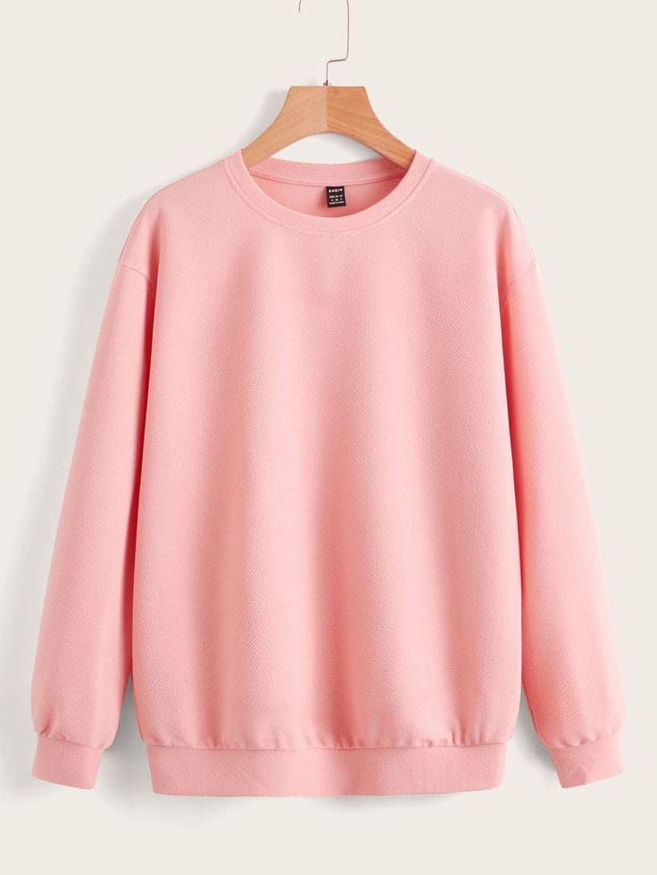 PINK BASIC SWEATSHIRT