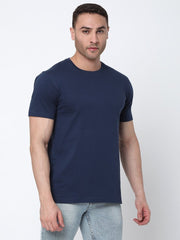 NAVY BLUE HALF SLEEVES TSHIRT