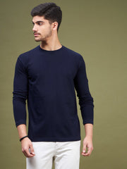 NAVY BLUE FULL SLEEVES TSHIRT