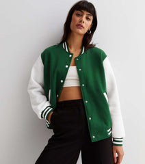 GREEN VARSITY JACKET